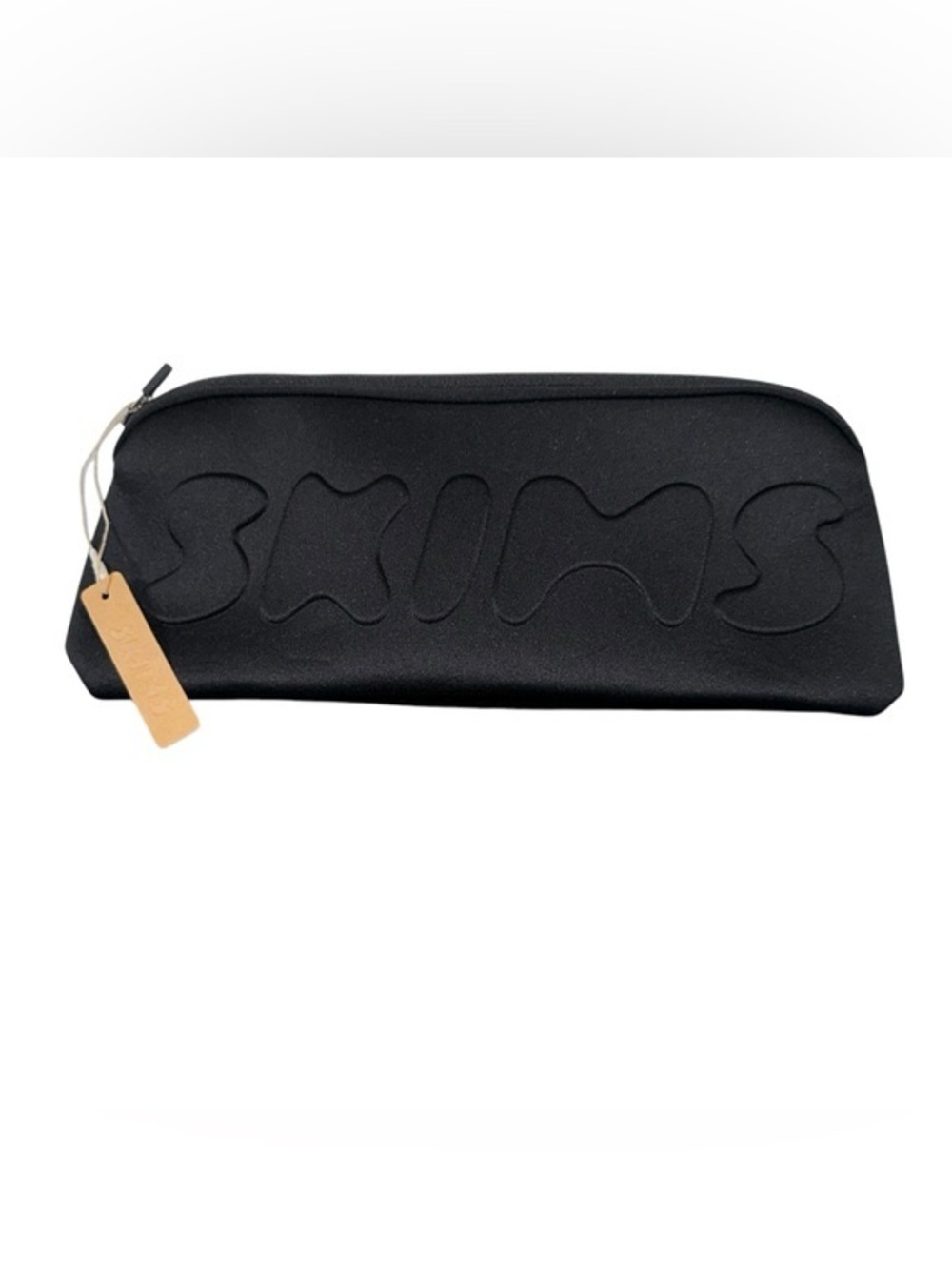 Skims neopreno black storage zip up pouch new with tags